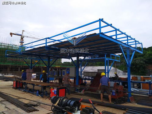 長沙施工現場t字型鋼筋防護棚標準化做法帶安裝搭設圖紙